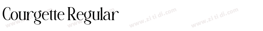 Courgette Regular字体转换